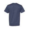Heather Navy - Back - Hanes Beefy-T T-Shirt
