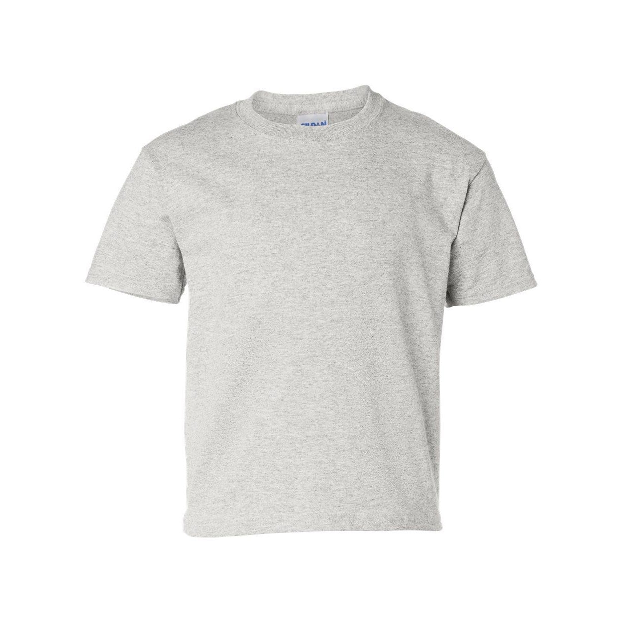 Ash - Front - Gildan Ultra Cotton Youth T-Shirt