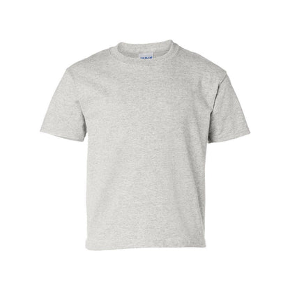 Ash - Front - Gildan Ultra Cotton Youth T-Shirt