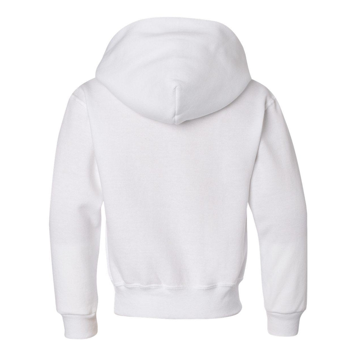 White - Back - JERZEES NuBlend Youth Hooded Sweatshirt