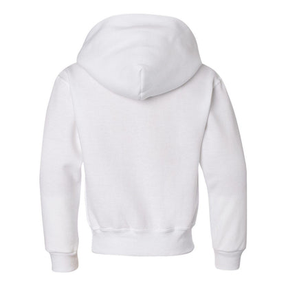 White - Back - JERZEES NuBlend Youth Hooded Sweatshirt