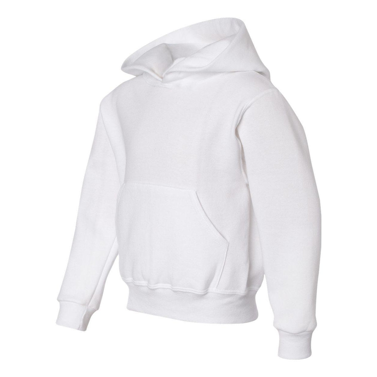 White - Side - JERZEES NuBlend Youth Hooded Sweatshirt