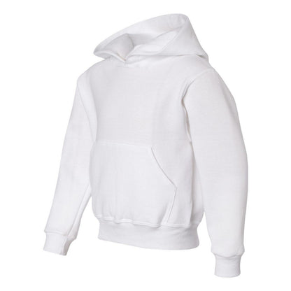 White - Side - JERZEES NuBlend Youth Hooded Sweatshirt