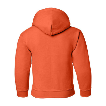 Orange - Back - Gildan Heavy Blend Youth Hooded Sweatshirt