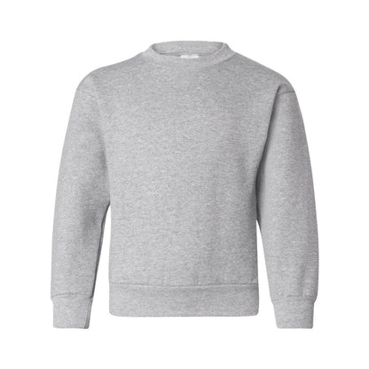 Light Steel - Front - Hanes Ecosmart Youth Crewneck Sweatshirt