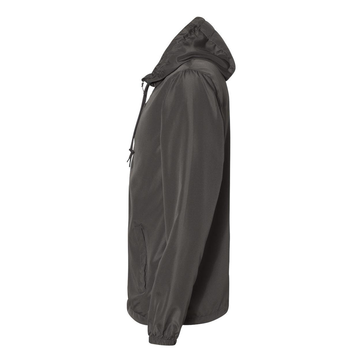 Graphite - Side - Independent Trading Co. Lightweight Windbreaker Full-Zip Jacket