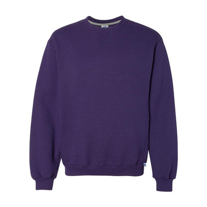 Purple - Front - Russell Athletic Dri Power Crewneck Sweatshirt