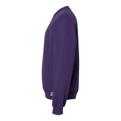 Purple - Side - Russell Athletic Dri Power Crewneck Sweatshirt