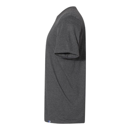 Black Heather - Side - Russell Athletic Essential 60-40 Performance T-Shirt