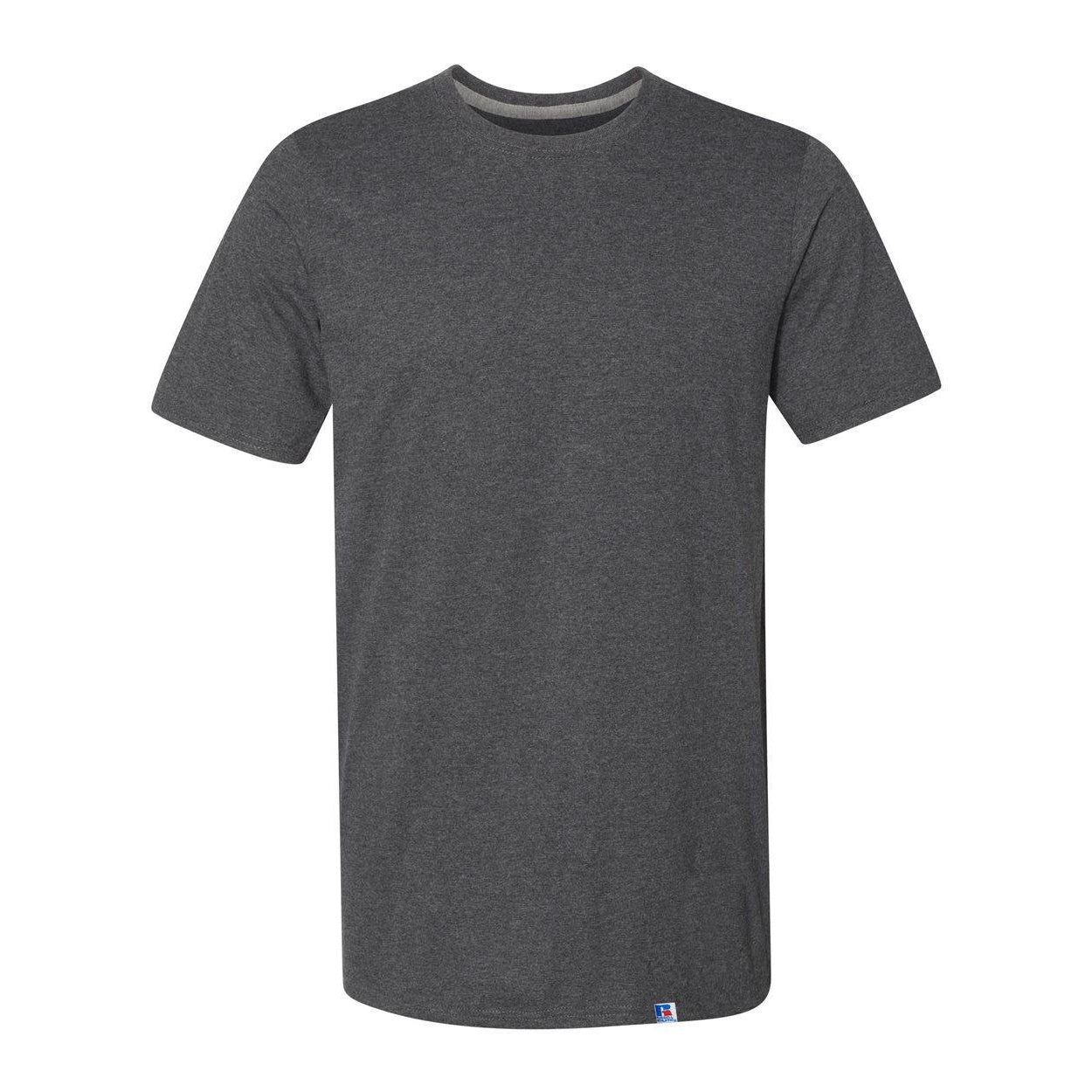 Black Heather - Front - Russell Athletic Essential 60-40 Performance T-Shirt