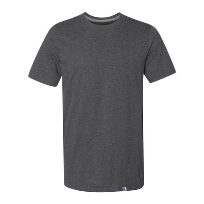 Black Heather - Front - Russell Athletic Essential 60-40 Performance T-Shirt