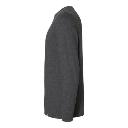 Black Heather - Side - Russell Athletic Essential 60-40 Performance Long Sleeve T-Shirt