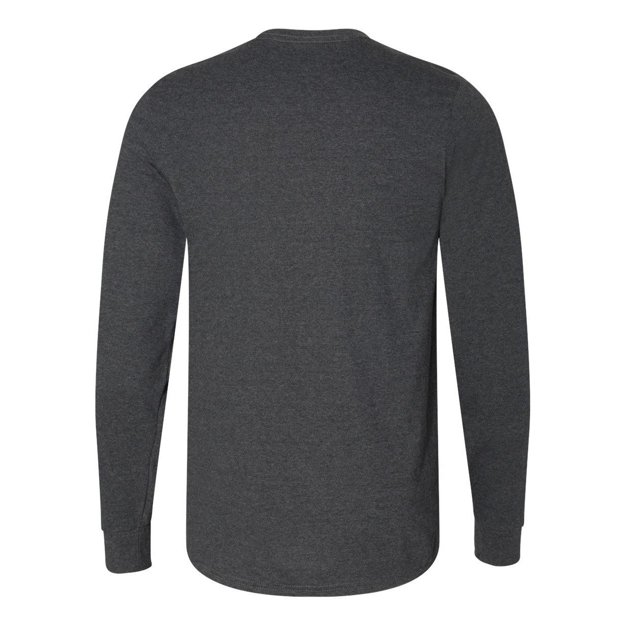 Black Heather - Back - Russell Athletic Essential 60-40 Performance Long Sleeve T-Shirt