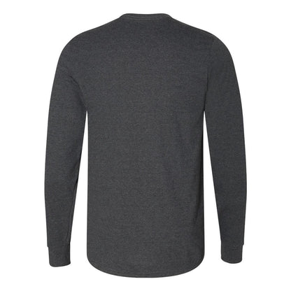 Black Heather - Back - Russell Athletic Essential 60-40 Performance Long Sleeve T-Shirt