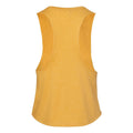 Heather Mustard - Back - BELLA + CANVAS Women's Racerback Crop Tank