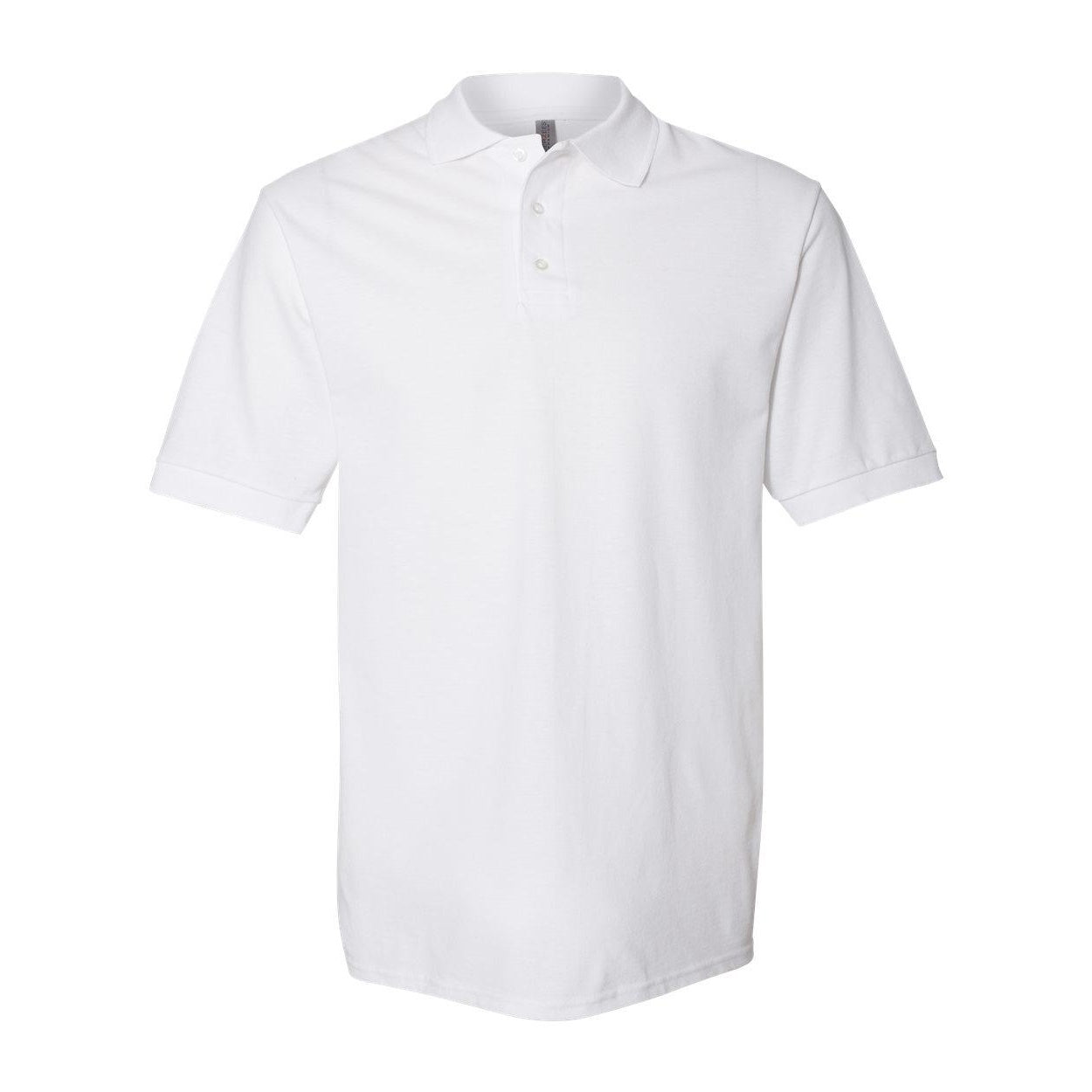 White - Front - JERZEES 100% Ringspun Cotton Piqu Polo