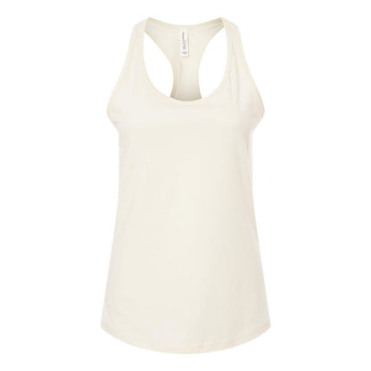 Natural - Front - BELLA + CANVAS Women's Jersey Racerback Tank