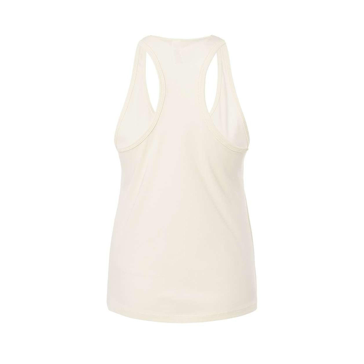 Natural - Back - BELLA + CANVAS Women's Jersey Racerback Tank
