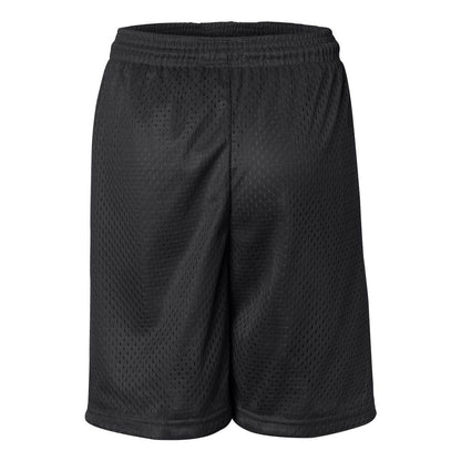 Black - Back - Badger Youth Pro Mesh 6 Shorts