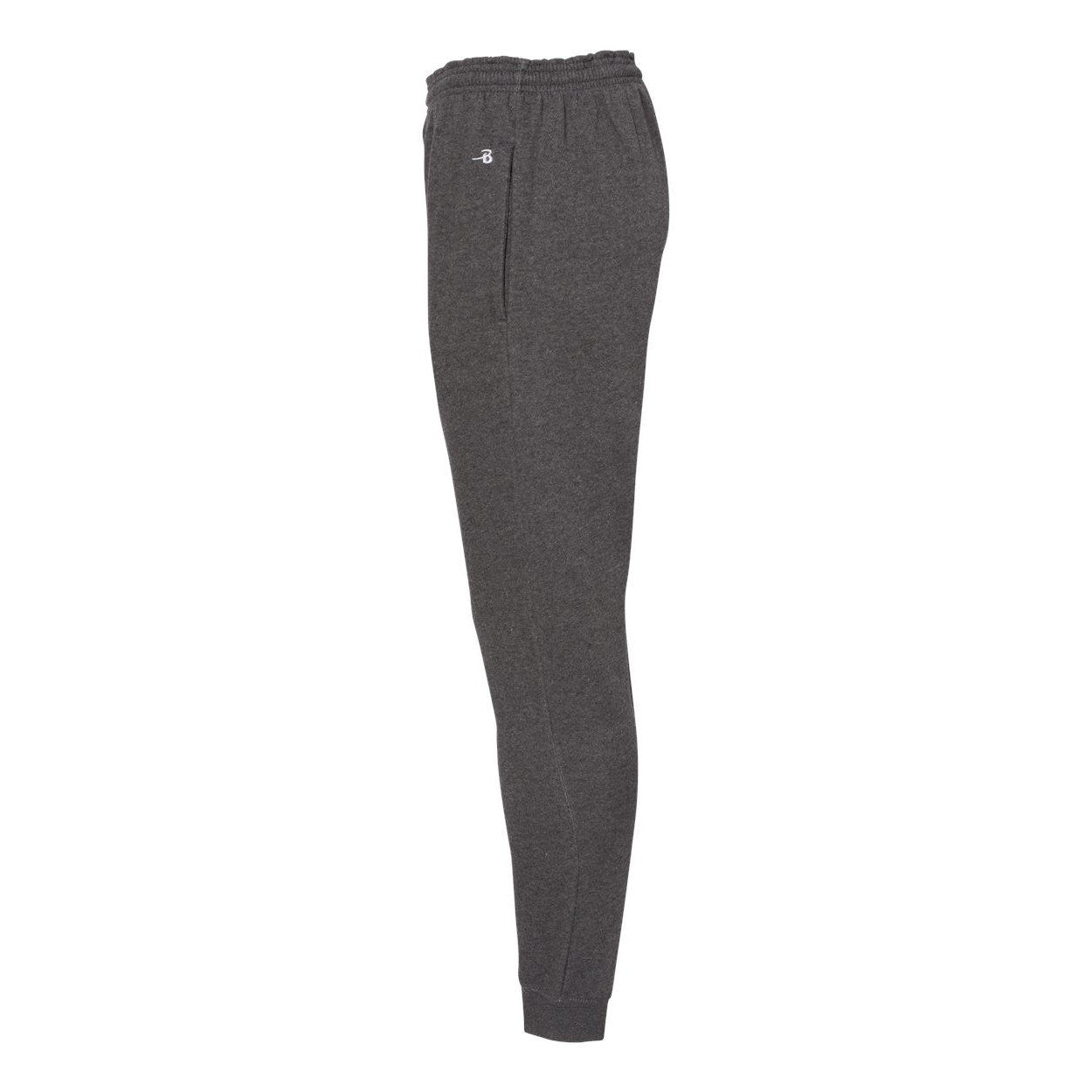 Charcoal - Side - Badger Sport Athletic Fleece Joggers