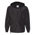 Black - Front - Champion Packable Quarter-Zip Jacket