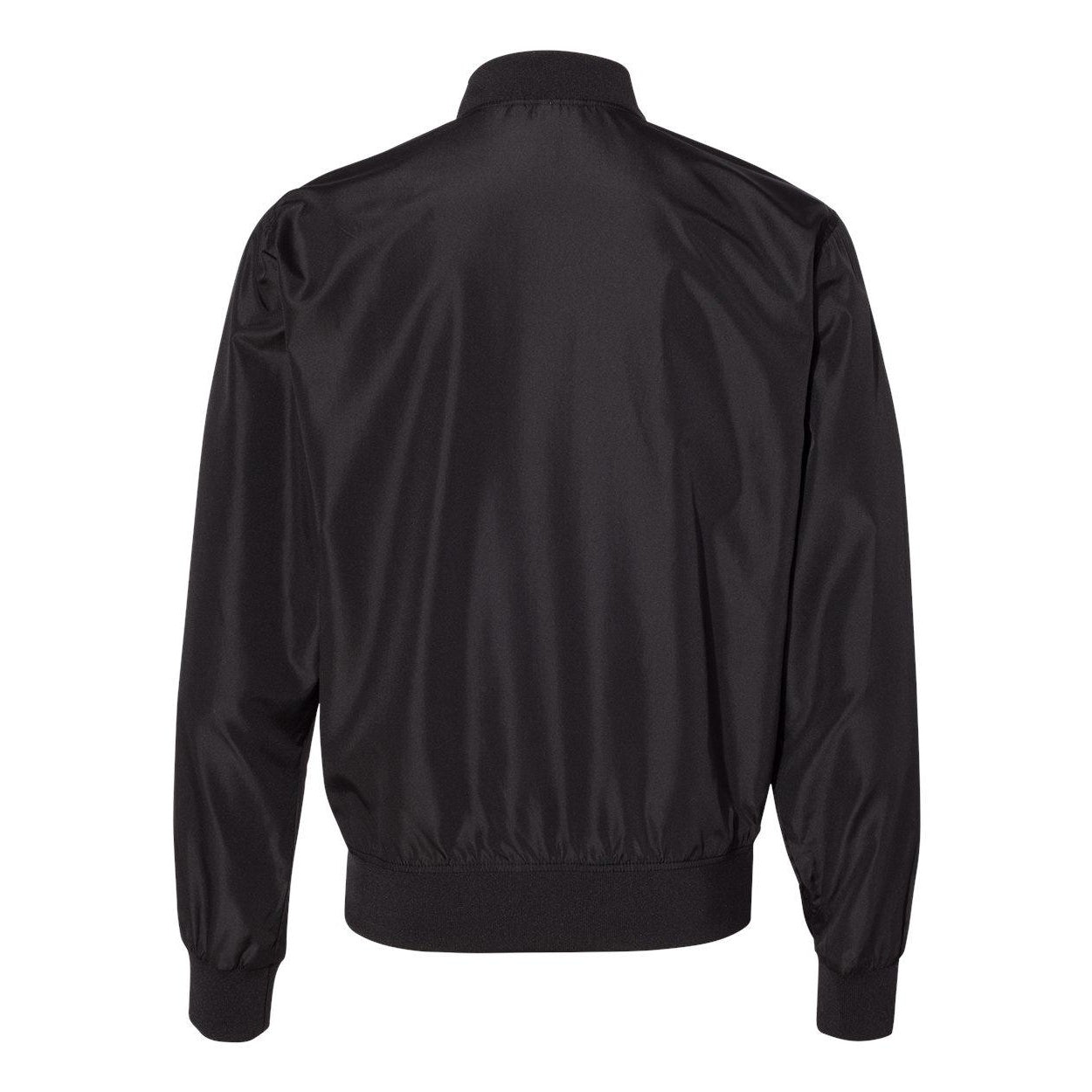 Black - Back - Independent Trading Co. Lightweight Bomber Jacket
