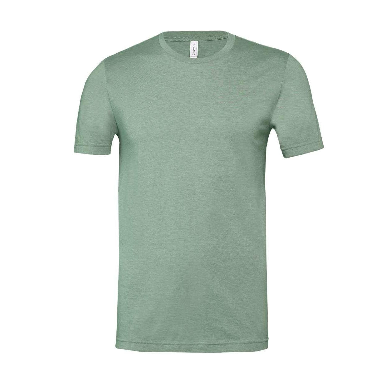 Heather Sage - Front - BELLA + CANVAS Unisex CVC Jersey Tee