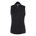 Black - Front - Adidas Women's Textured Full-Zip Vest
