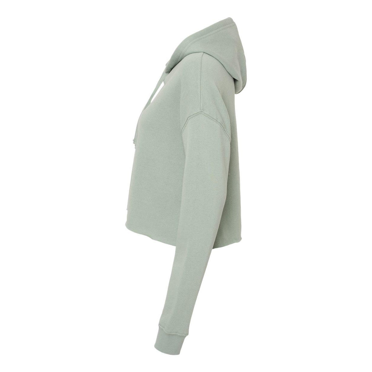 Sage - Side - Independent Trading Co. Womens Lightweight Crop Hooded Sweatshirt