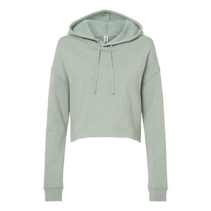 Sage - Front - Independent Trading Co. Womens Lightweight Crop Hooded Sweatshirt