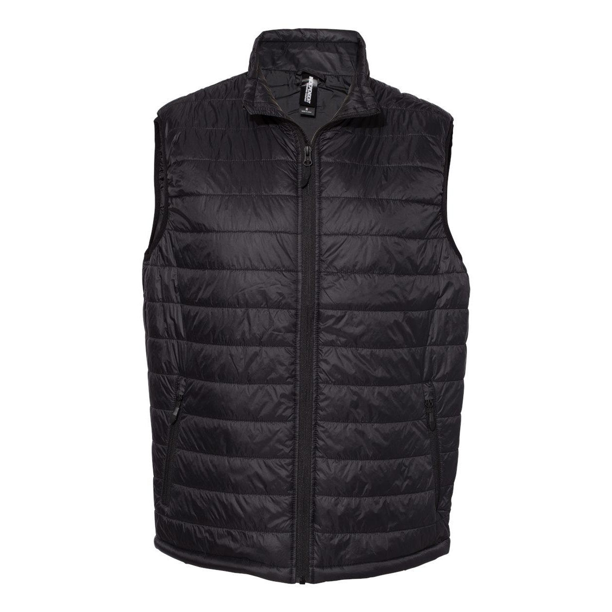 Black - Front - Independent Trading Co. Puffer Vest