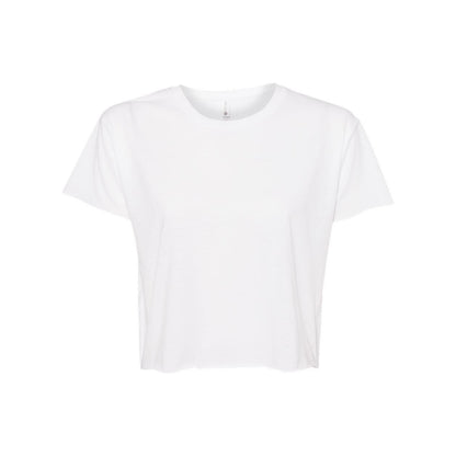 White - Front - Next Level Women's Festival Crop Top