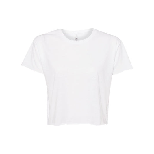 White - Front - Next Level Women's Festival Crop Top