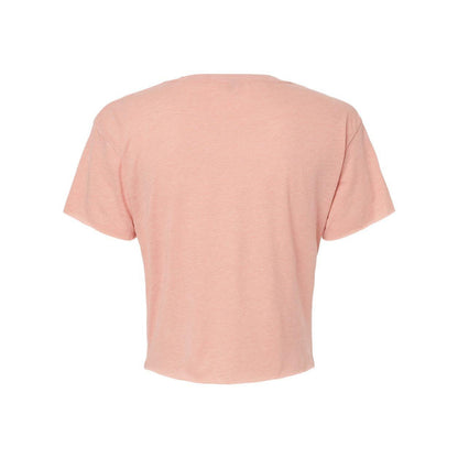 Stonewash Denim - Front - Next Level Women's Festival Crop Top