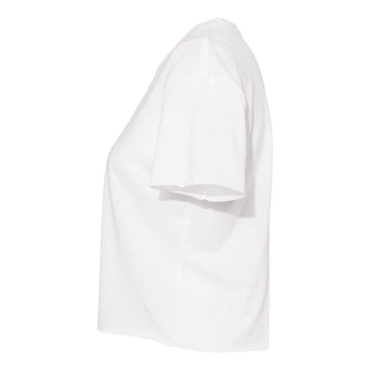 White - Side - Next Level Women's Festival Crop Top