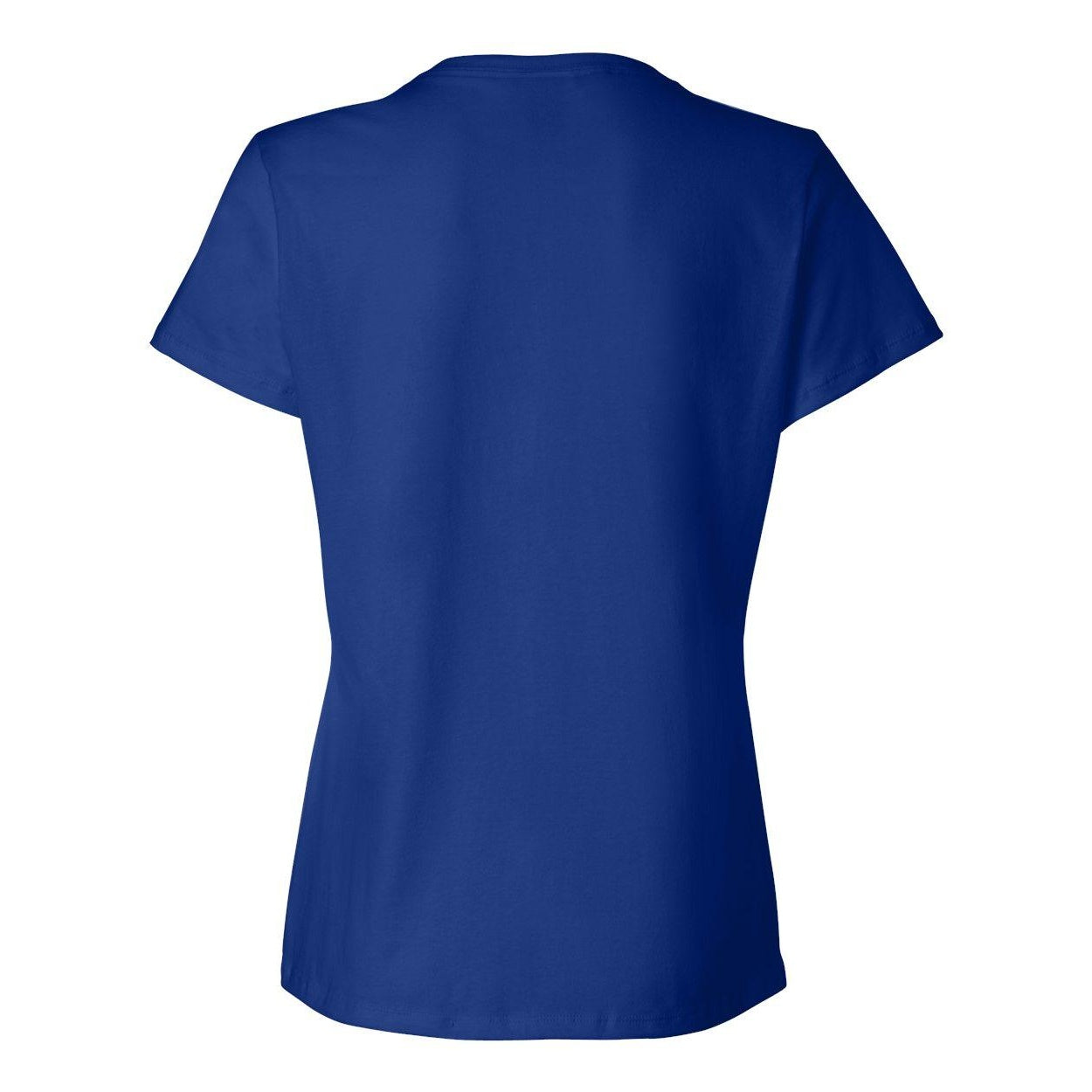 Deep Royal - Back - Hanes Perfect-T Womens T-Shirt
