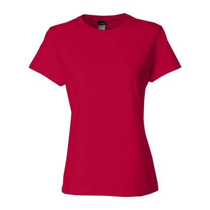 Deep Red - Front - Hanes Perfect-T Womens T-Shirt