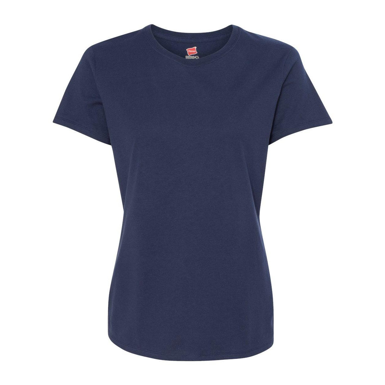 Navy - Front - Hanes Perfect-T Womens T-Shirt