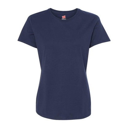 Navy - Front - Hanes Perfect-T Womens T-Shirt