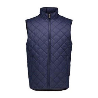 Navy - Front - Weatherproof Vintage Diamond Quilted Vest