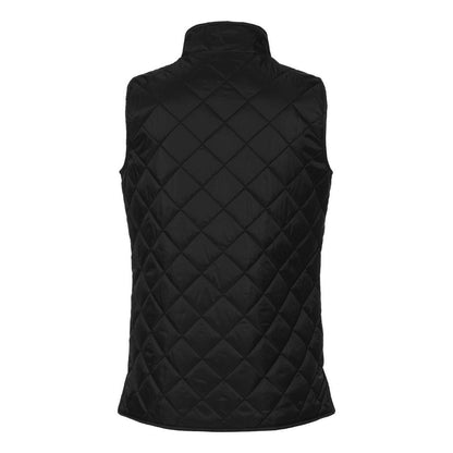 Black - Back - Weatherproof Women's Vintage Diamond Quilted Vest