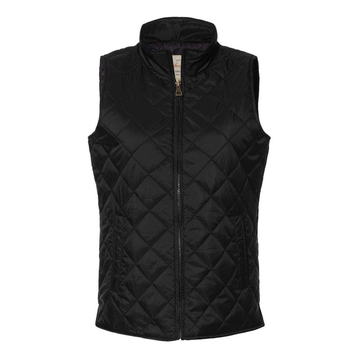 Black - Front - Weatherproof Women's Vintage Diamond Quilted Vest