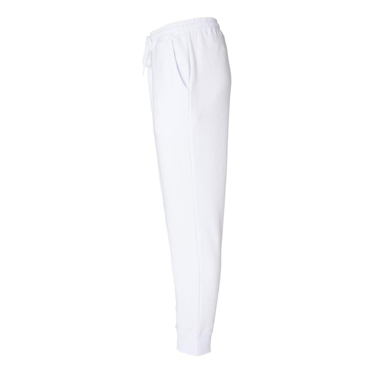 White - Side - Independent Trading Co. Midweight Fleece Pants