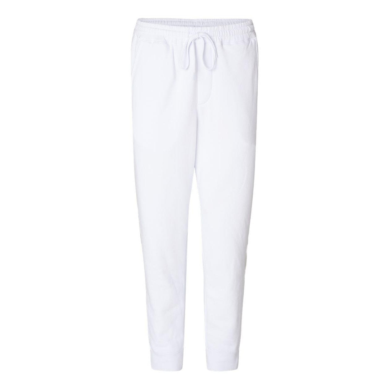 White - Front - Independent Trading Co. Midweight Fleece Pants