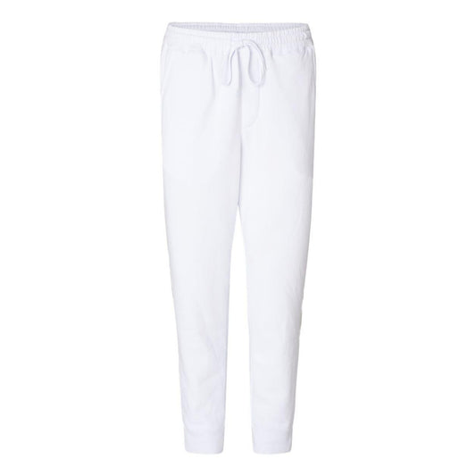 White - Front - Independent Trading Co. Midweight Fleece Pants
