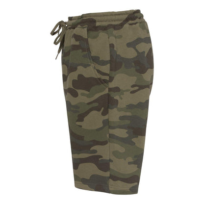 Forest Camo - Side - Independent Trading Co. Midweight Fleece Shorts