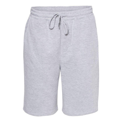 Grey Heather - Front - Independent Trading Co. Midweight Fleece Shorts