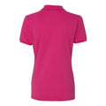 Cyber Pink - Back - JERZEES Women's Spotshield 50-50 Polo