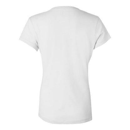 White - Back - BELLA + CANVAS Womens Jersey V-Neck Tee