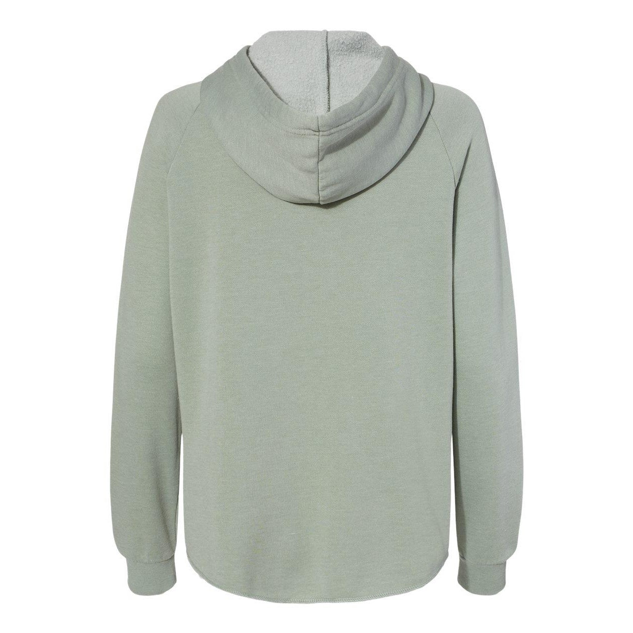 Sage - Back - Independent Trading Co. Women's California Wave Wash Full-Zip Hooded Sweatshirt